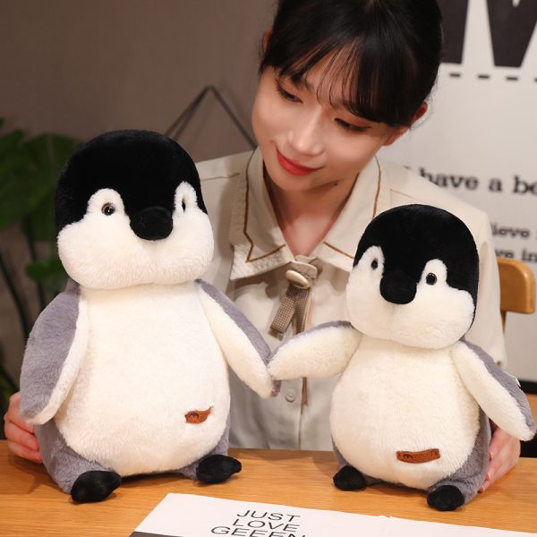 Stuffed animal penguin cute soft toy for kids, safe gift birthday gift interior toy body pillow - Image 2