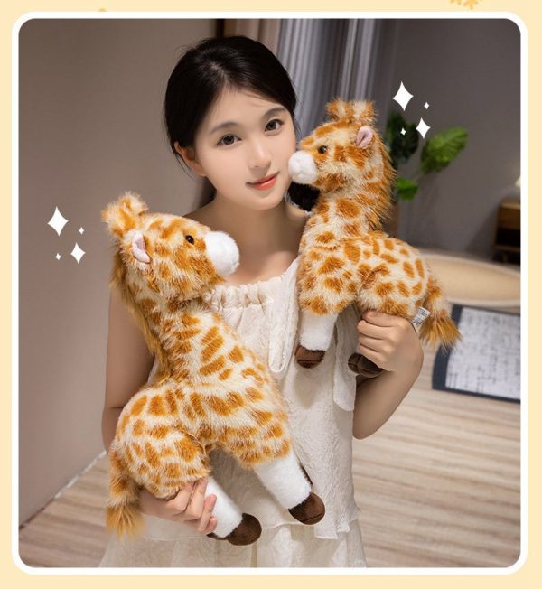 Cute Deer Plush Toy Hairy Mushroom Deer Toy Photoprops Gift for Young Adults Interior Animal - Image 12