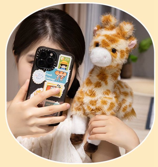 Cute Deer Plush Toy Hairy Mushroom Deer Toy Photoprops Gift for Young Adults Interior Animal - Image 10