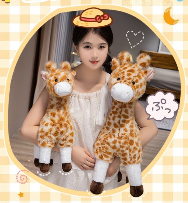Cute Deer Plush Toy Hairy Mushroom Deer Toy Photoprops Gift for Young Adults Interior Animal - Image 4
