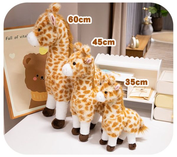 Cute Deer Plush Toy Hairy Mushroom Deer Toy Photoprops Gift for Young Adults Interior Animal - Image 2