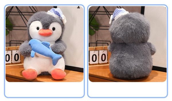 Cute Plush Penguin with Cap Toy Home Decoration Gift Kids Body Pillow - Image 8