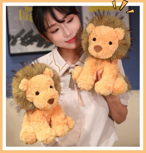 Realistic plush toy lion with a stylish fur, perfect for a stylish interior, toy, gift - Image 9