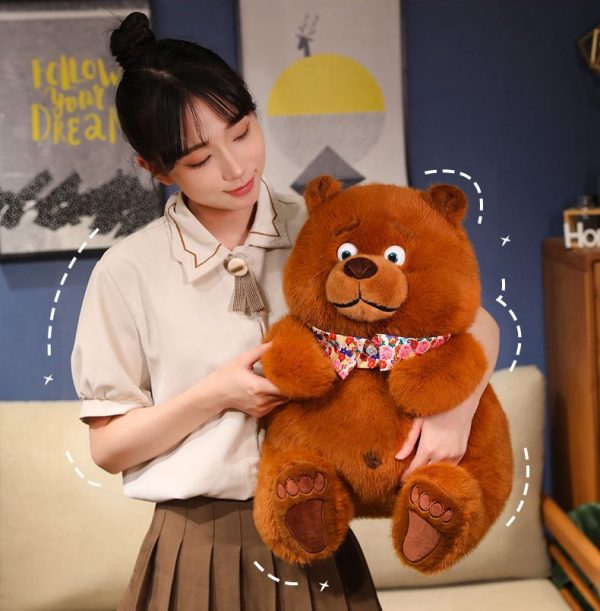 Cute Plush Bear Celebration Gift Bedroom Body Pillow Warm Toys for Kids - Image 7