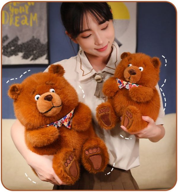 Cute Plush Bear Celebration Gift Bedroom Body Pillow Warm Toys for Kids - Image 12