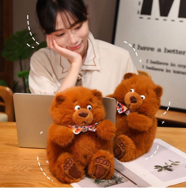 Cute Plush Bear Celebration Gift Bedroom Body Pillow Warm Toys for Kids - Image 9