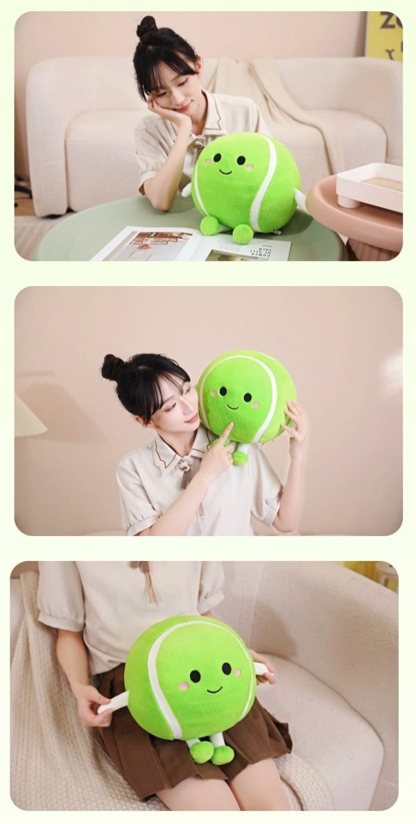 Cute sports netball plush toy for children, body pillow, cushion, interior decoration - Image 8