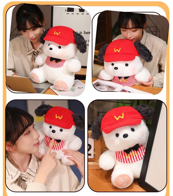 Cute dog stuffed animal body pillow cartoon design gift present fluffy interior - Image 6
