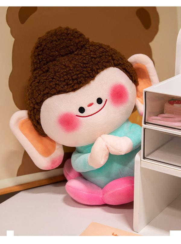 Cartoon Buddha Statue Plush Toy Cute Toy Gift Present Interior Student Room Decoration - Image 7