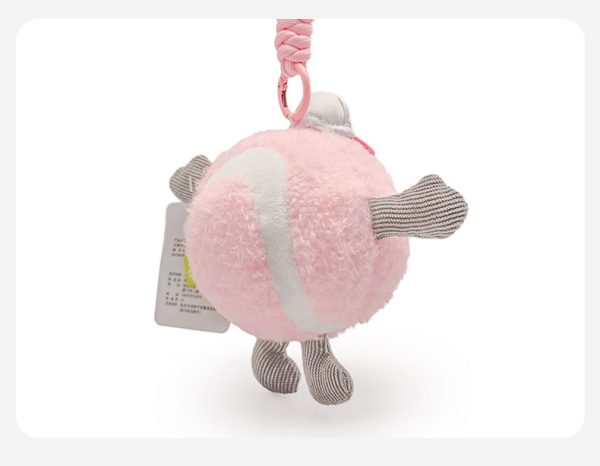 Cute cartoon tennis ball plush toy stress relief toy for student backpack - Image 8