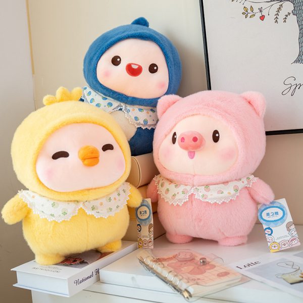 Cute pink pig-shaped stuffed animal, big body pillow, toy, gift, present, bedding, interior - Image 5