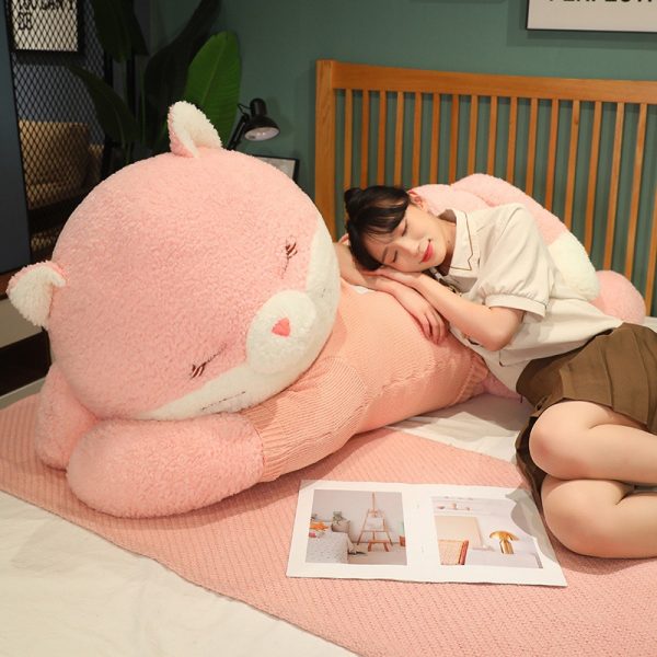 Cute furry cat stuffed animal, big body pillow, soft toy, stylish interior - Image 3