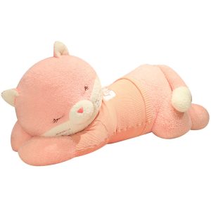Cute furry cat stuffed animal, big body pillow, soft toy, stylish interior