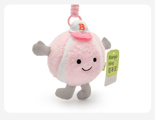 Cute cartoon tennis ball plush toy stress relief toy for student backpack - Image 7