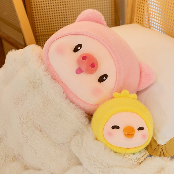 Cute pink pig-shaped stuffed animal, big body pillow, toy, gift, present, bedding, interior - Image 4