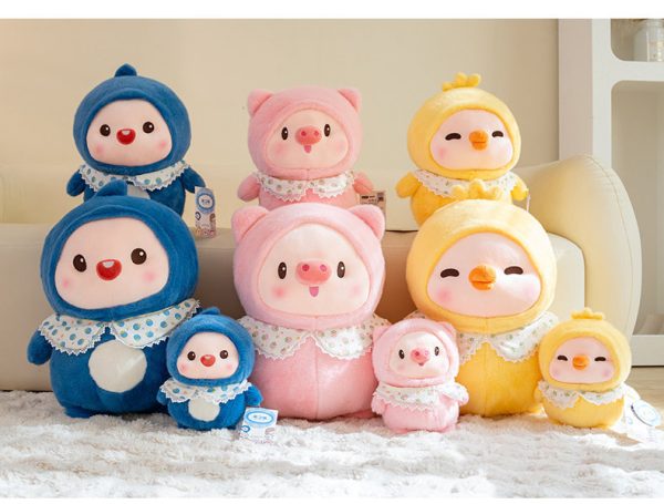 Cute pink pig-shaped stuffed animal, big body pillow, toy, gift, present, bedding, interior - Image 10