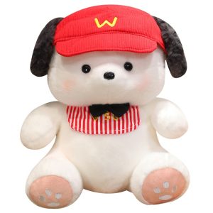 Cute dog stuffed animal body pillow cartoon design gift present fluffy interior