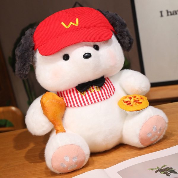 Cute dog stuffed animal body pillow cartoon design gift present fluffy interior - Image 3