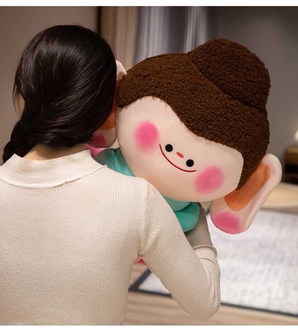 Cartoon Buddha Statue Plush Toy Cute Toy Gift Present Interior Student Room Decoration - Image 10