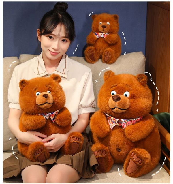 Cute Plush Bear Celebration Gift Bedroom Body Pillow Warm Toys for Kids - Image 11