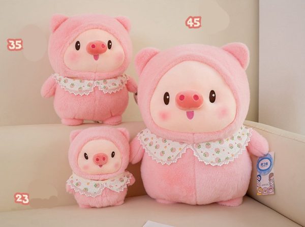 Cute pink pig-shaped stuffed animal, big body pillow, toy, gift, present, bedding, interior - Image 2
