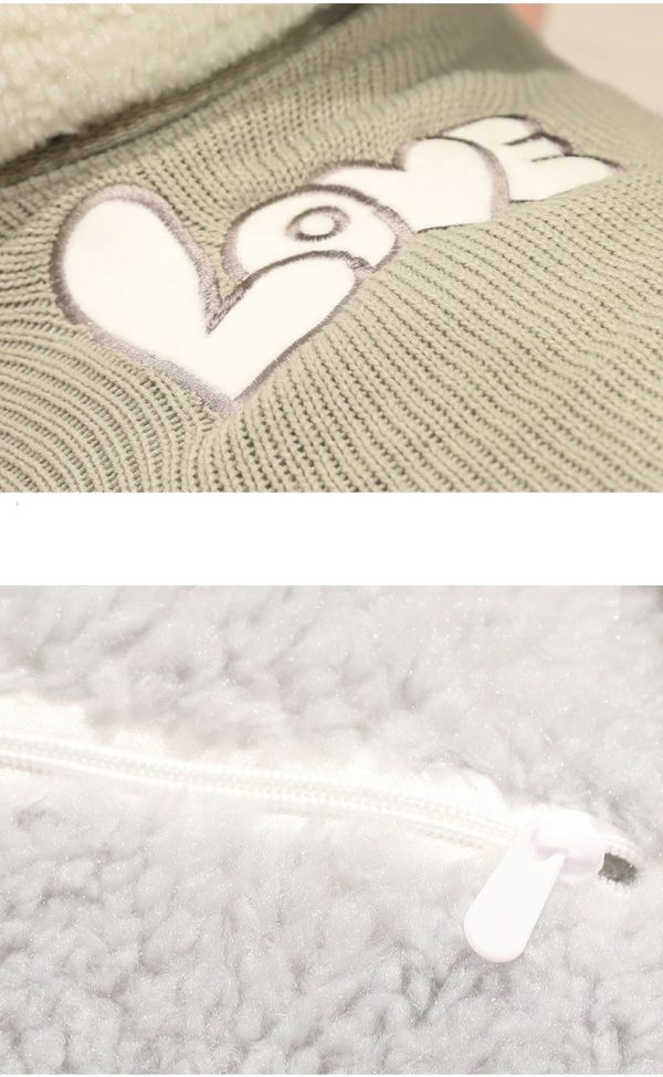 Cute furry cat stuffed animal, big body pillow, soft toy, stylish interior - Image 6